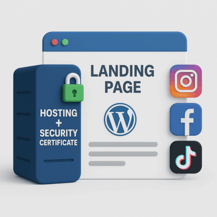 Hosting + Security Certificate | Landing Page